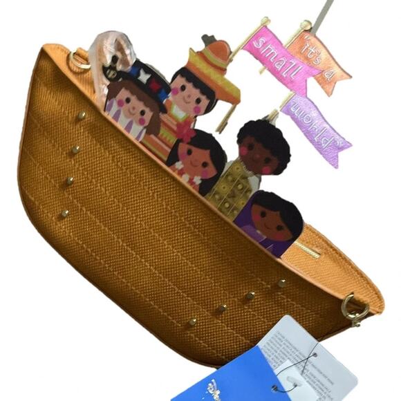 Danielle Nicole X Disney Boat WDW It’s A Small World Crossbody Bag NWT - Picture 3 of 11